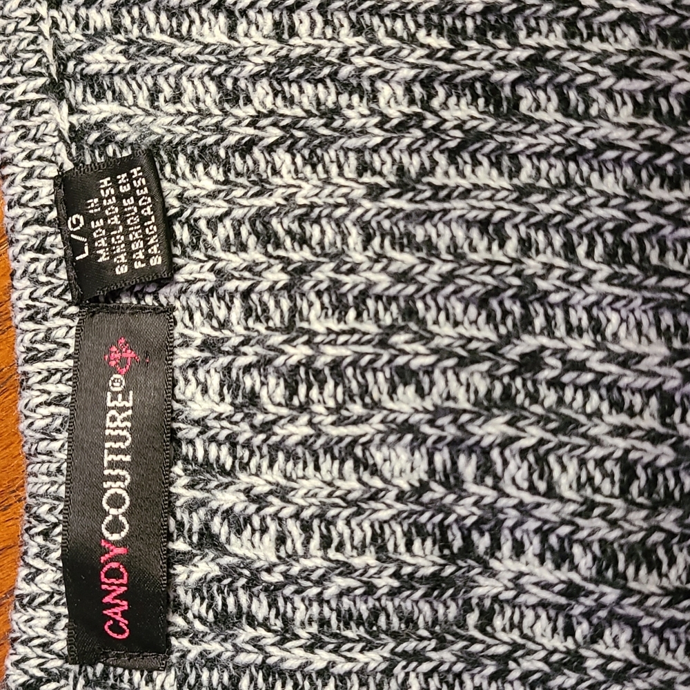 Grey, Rib-knit style mini dress. Large. - Picture 3 of 3